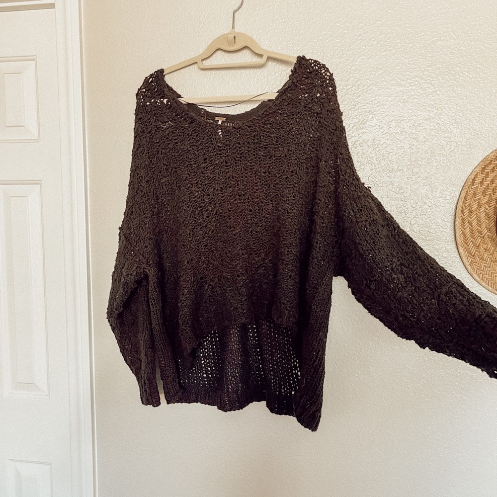 Free People Slouchy Knit Sweater